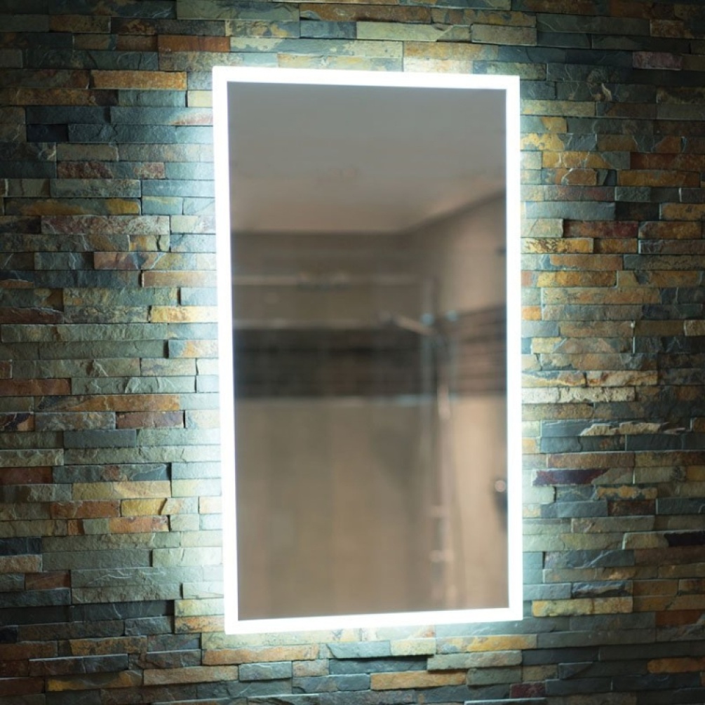 Product Lifestyle image of the HIB Globe 450mm LED Bathroom Mirror